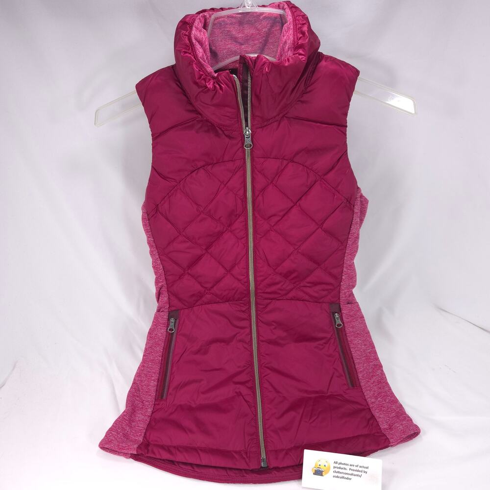 Lululemon Casual Zip Up Sleeveless Jacket Vest Womens Size 2 Pink